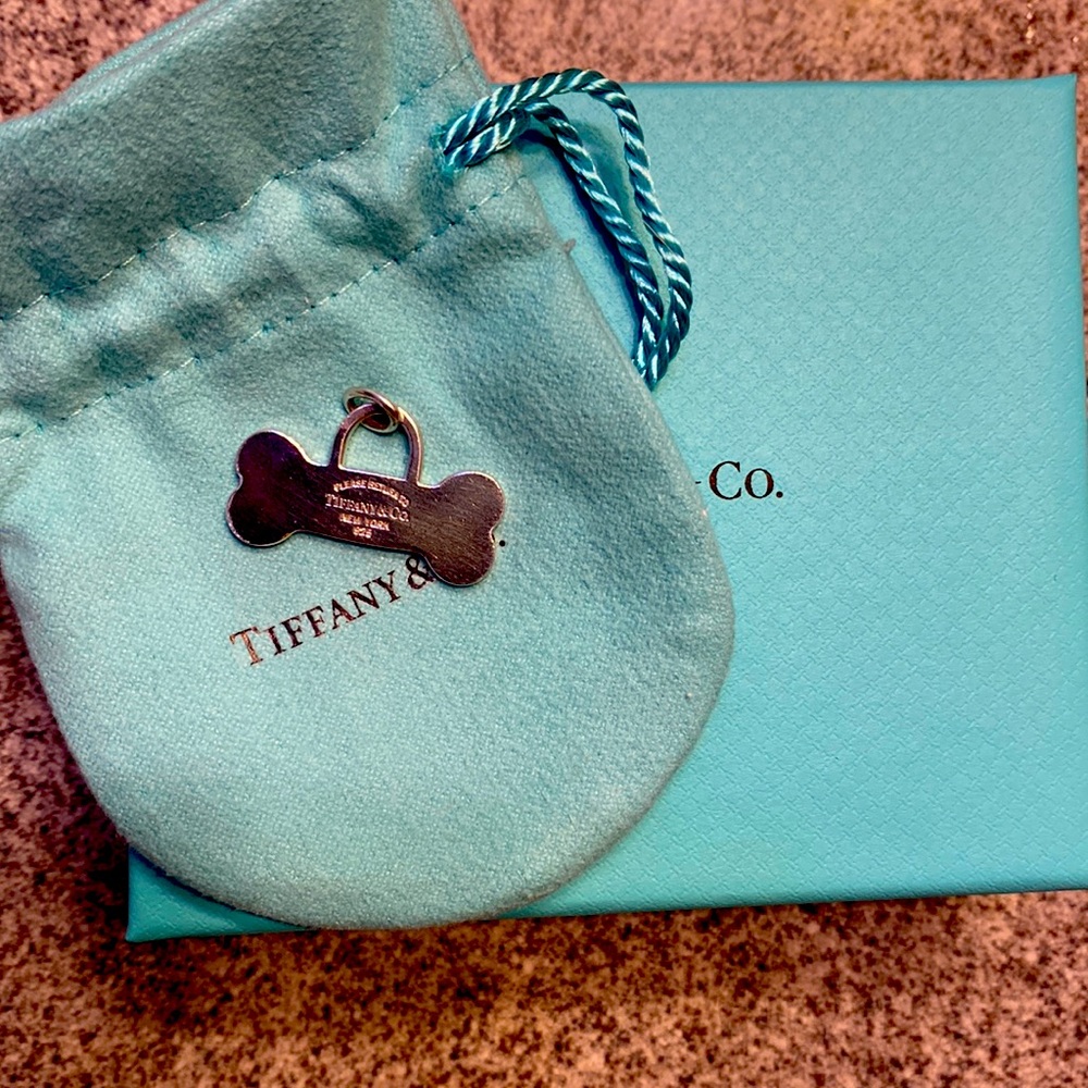 Tiffany and Co RTT Dog Bone Tag Charm RARE